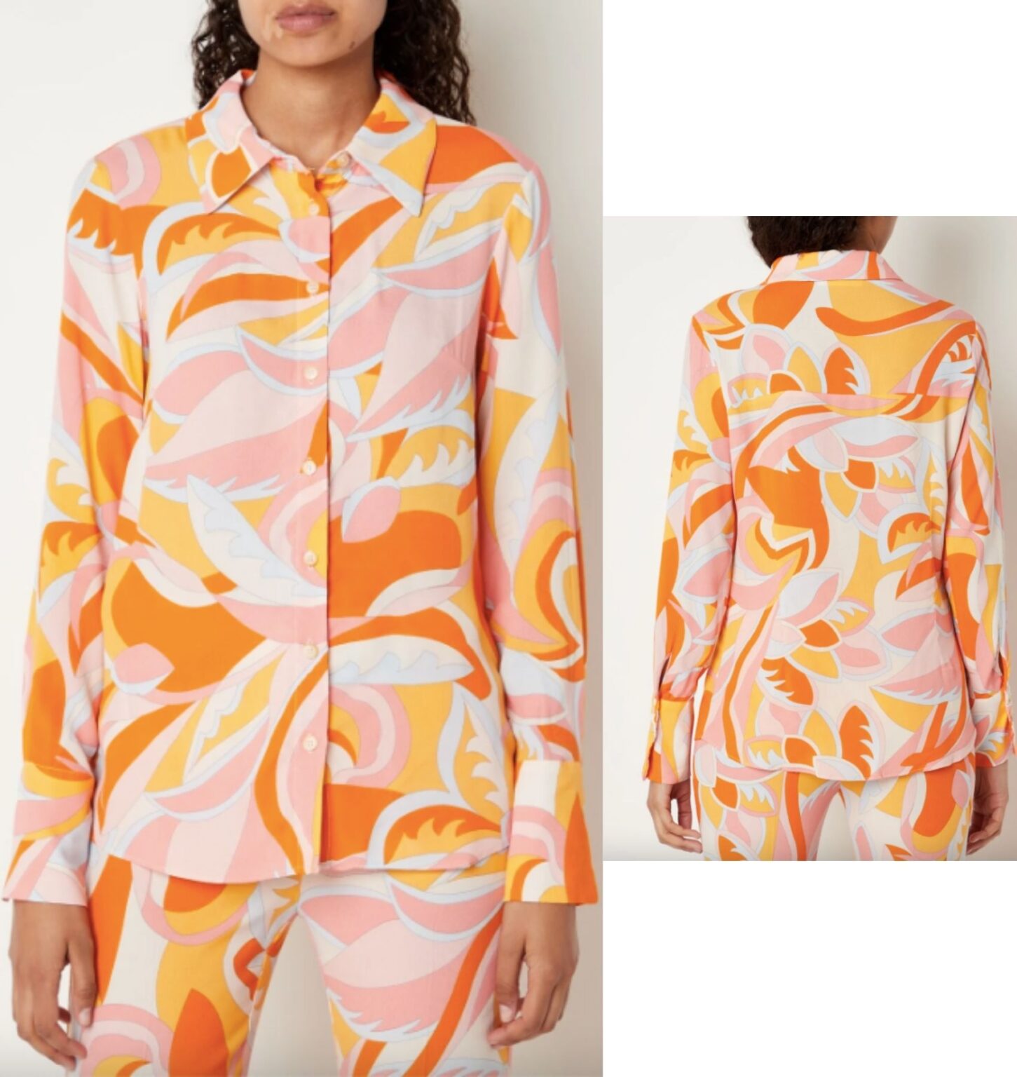 blouse-longue-puc-mango-de-bijenkorf blouse-longue-puc-mango-de-bijenkorf