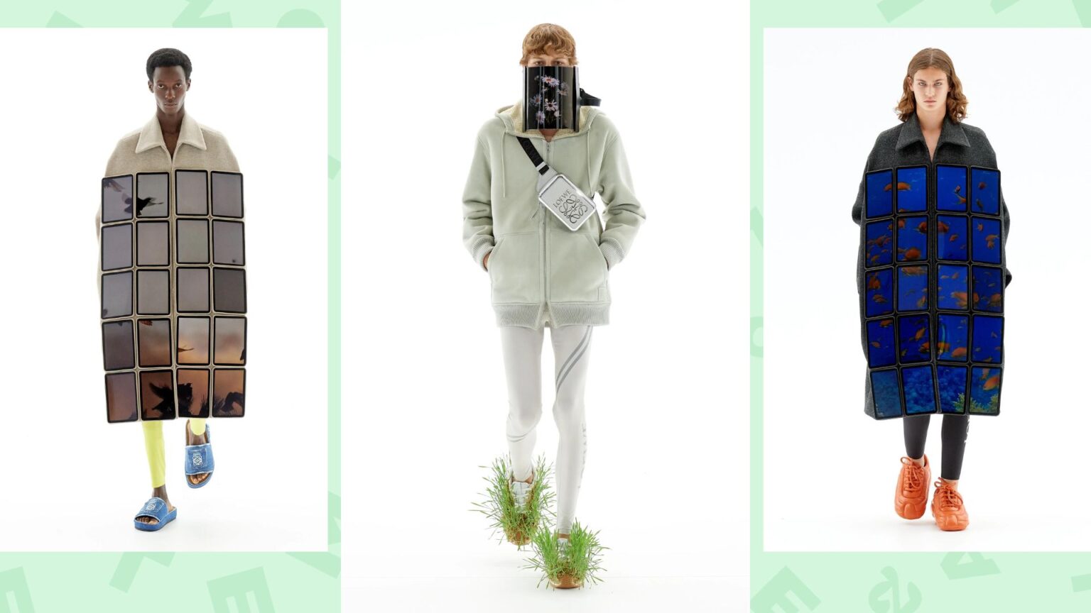 Les vêtements écrans du défilé Loewe printemps-été 2023 Les vêtements écrans du défilé Loewe printemps-été 2023