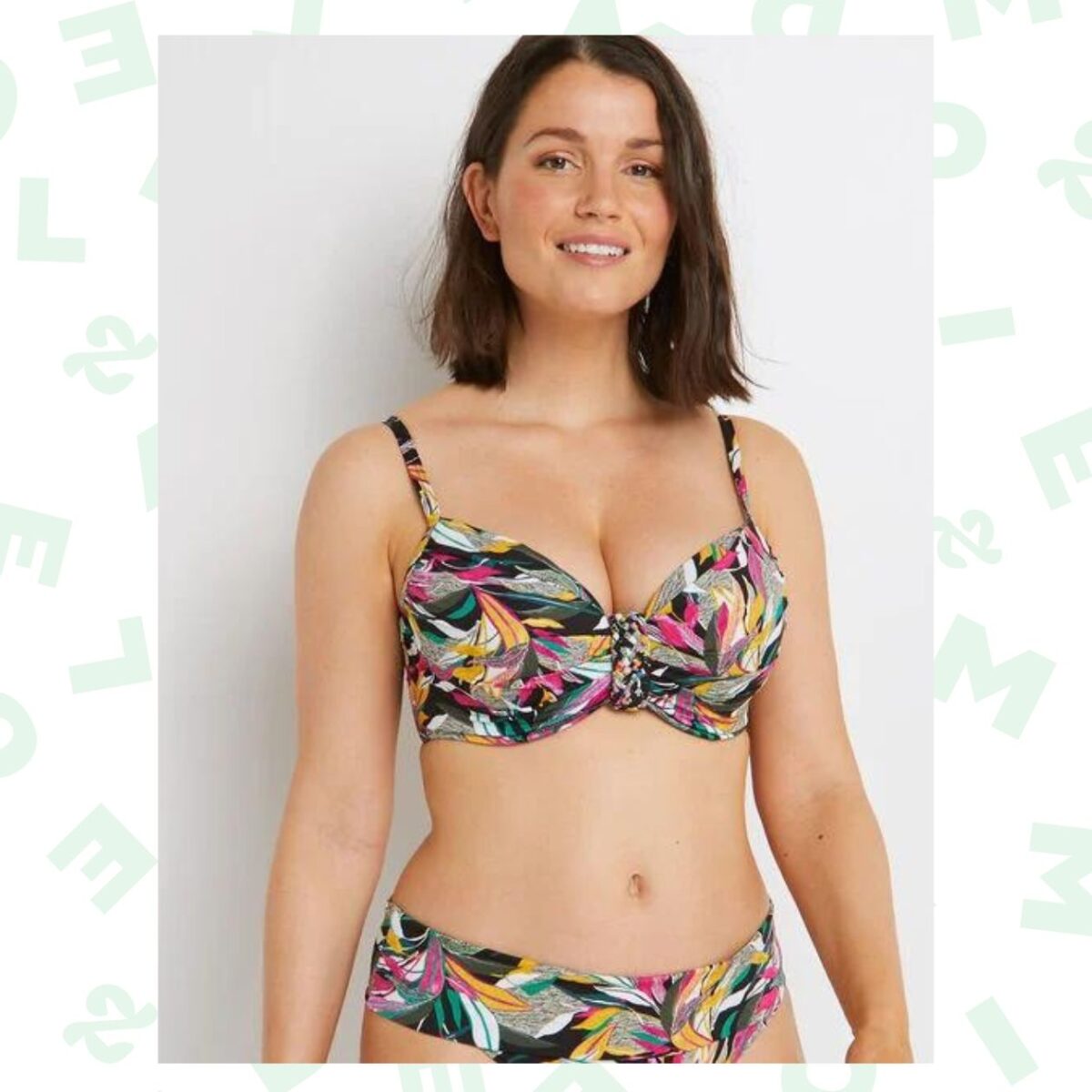 Maillot de bain imprimé tropical Rougegorge Maillot de bain imprimé tropical Rougegorge