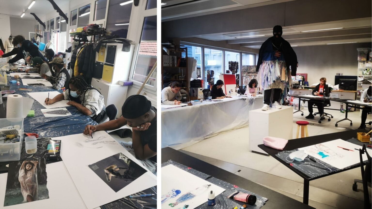 Des étudiants en plein travail à la Casa93. © Casa93. Des étudiants en plein travail à la Casa93. © Casa93.