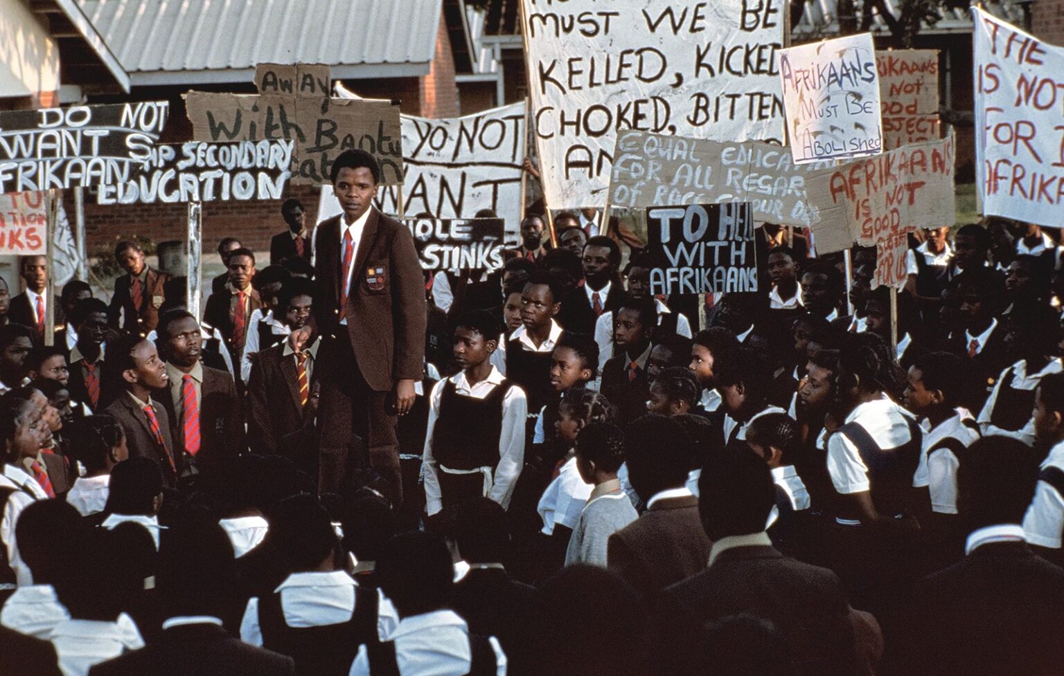 Screenshot from Euzhan Palcy's film A White and Dry Season. Screenshot from Euzhan Palcy's film A White and Dry Season.