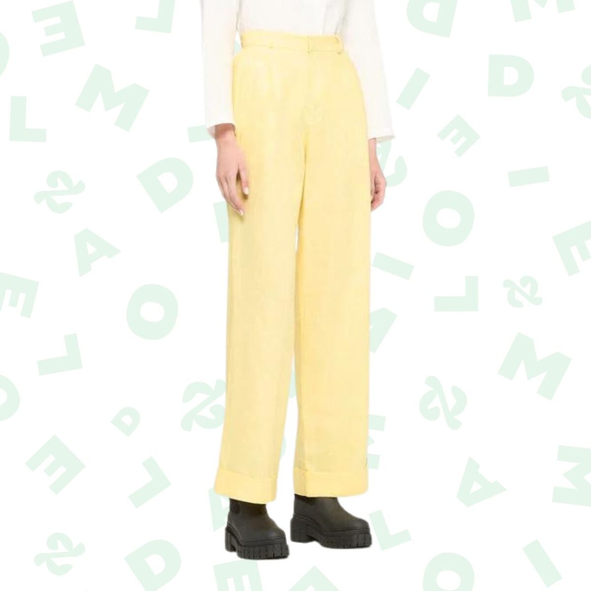 ACHEVAL PAMPA — Pantalon Gardel large en lin à plis