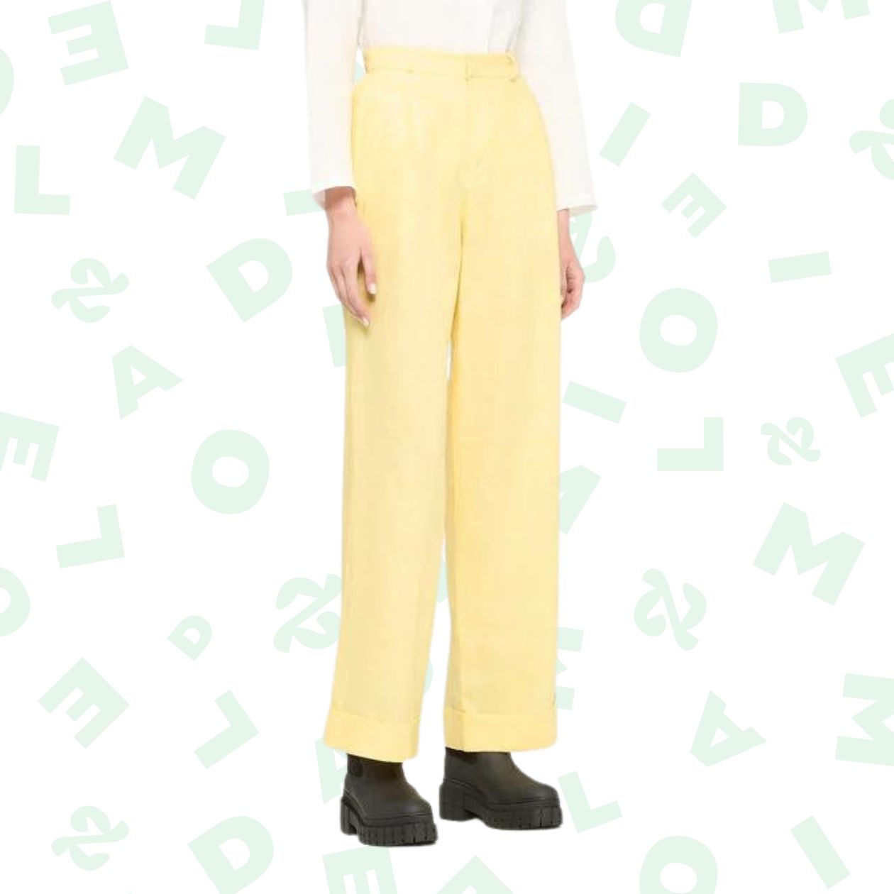 ACHEVAL PAMPA — Pantalon Gardel large en lin à plis ACHEVAL PAMPA — Pantalon Gardel large en lin à plis