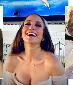 Jennifer Lopez portait deux robes de mariée pour épouser Ben Affleck