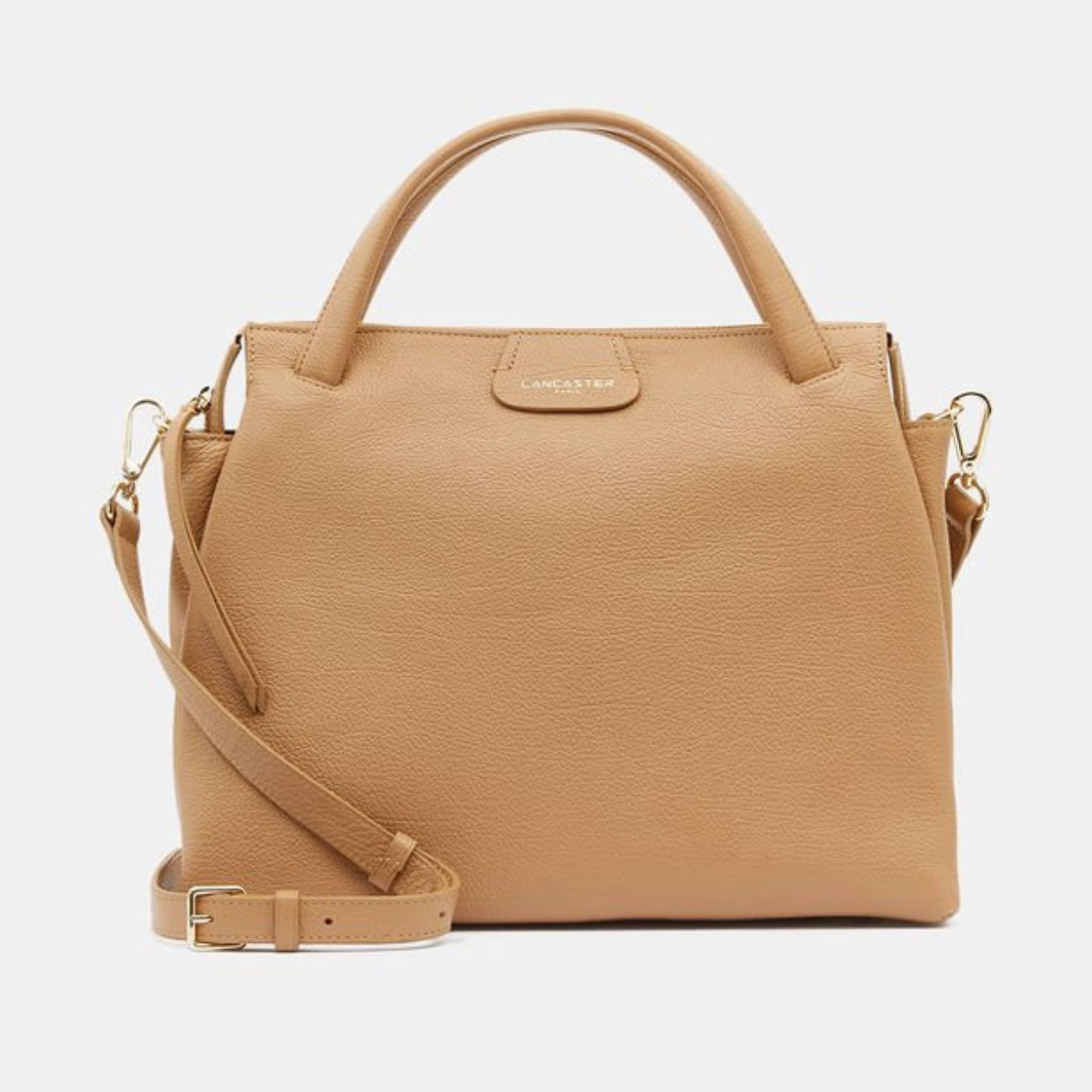 LANCASTER — Sac cabas Dune griffe cuir grainé LANCASTER — Sac cabas Dune griffe cuir grainé