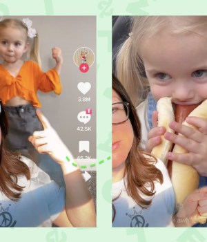 Le compteur explose quand la petite fille de trois ans mange innocemment un hot-dog, près de 375.000 enregistrements