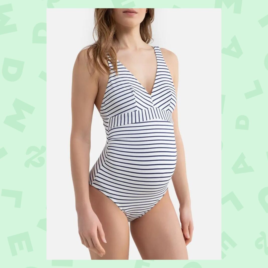 Maillot de bain 1 pièce de grossesse foulard Maillot de bain 1 pièce de grossesse foulard