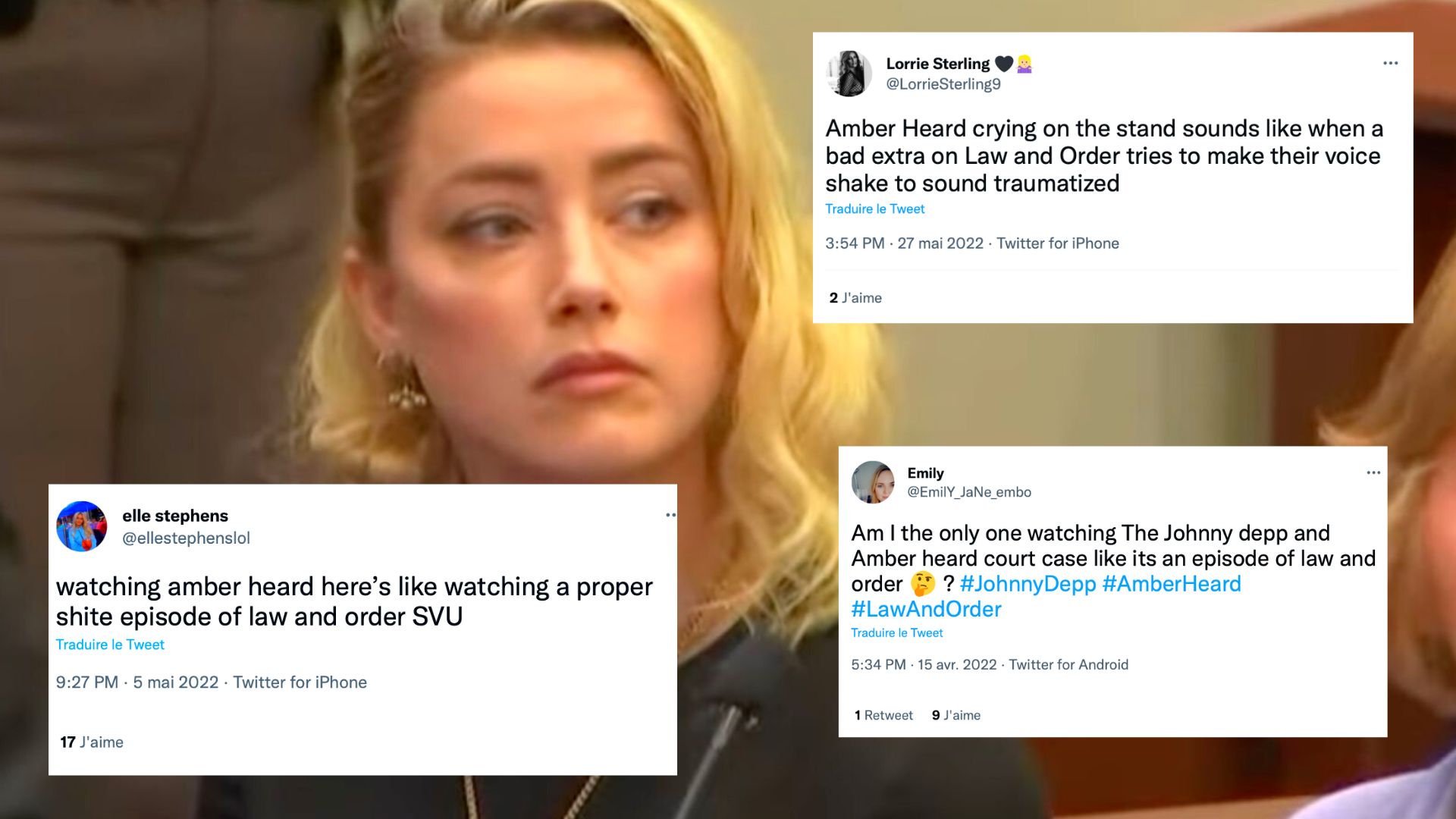 amber heard tweets law and order svu