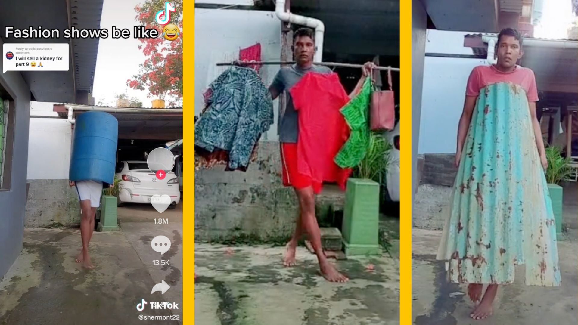 Ce TikTokeur parodie les défilés de mode avec une créativité hilarante et géniale