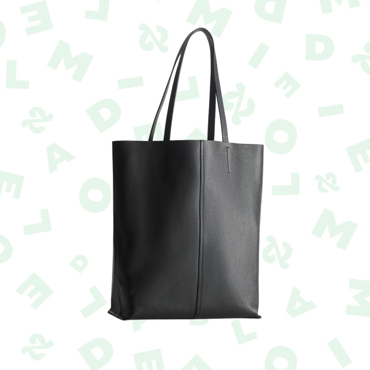 Grainy Leather Tote Bag