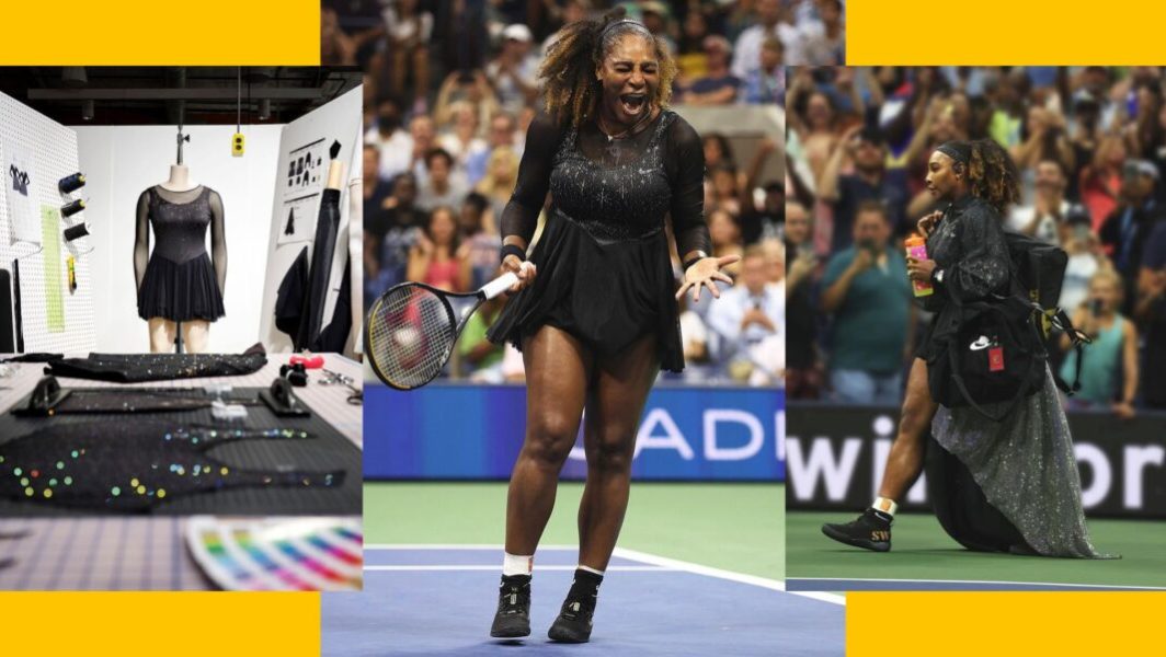 Serena Williams brille à l’US Open dans une robe façon patineuse artistique