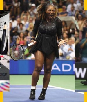 Serena Williams brille à l’US Open dans une robe façon patineuse artistique