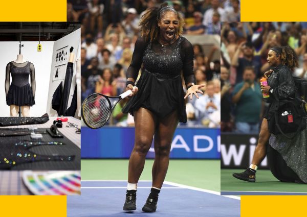 Serena Williams brille à l’US Open dans une robe façon patineuse artistique