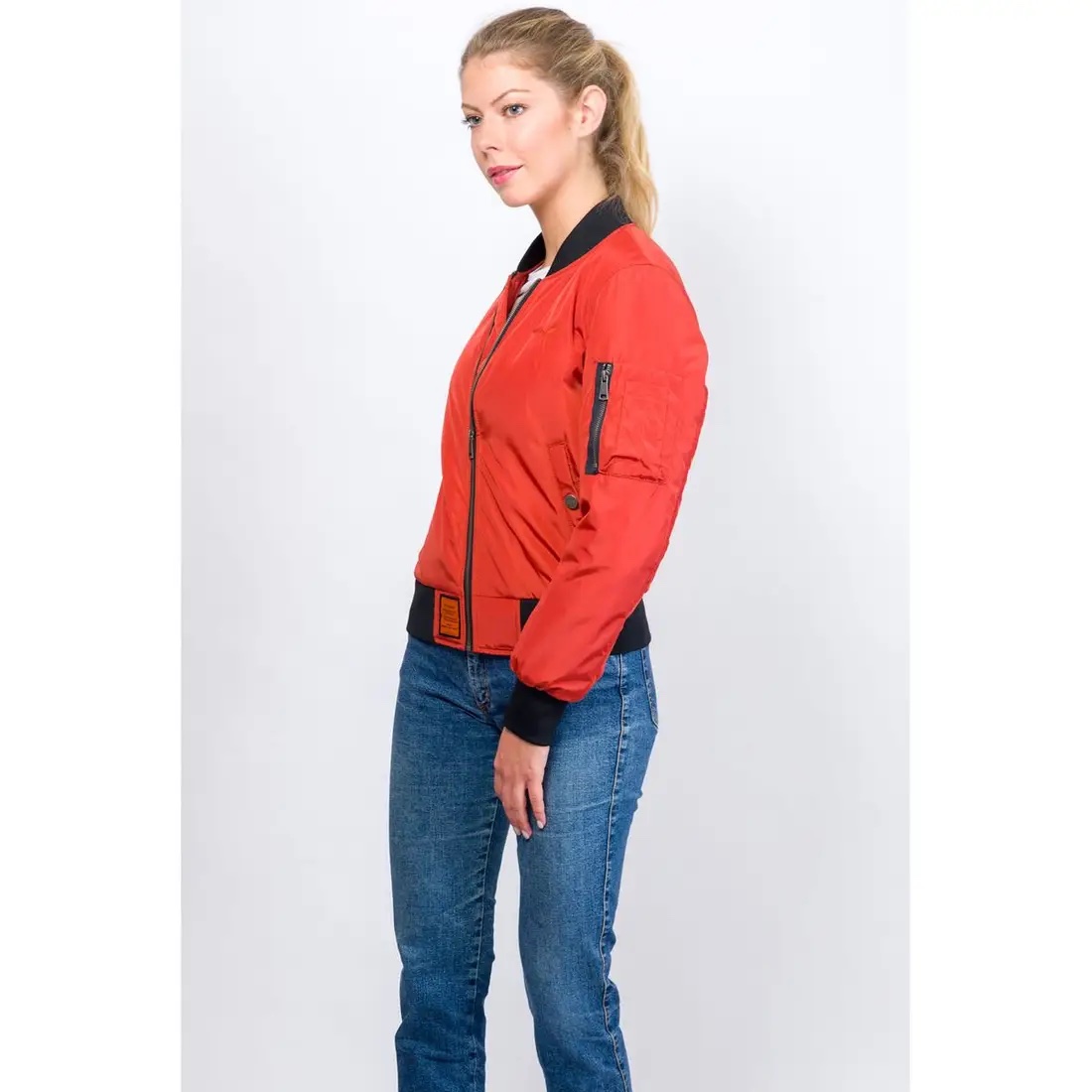 Blouson bomber zippé