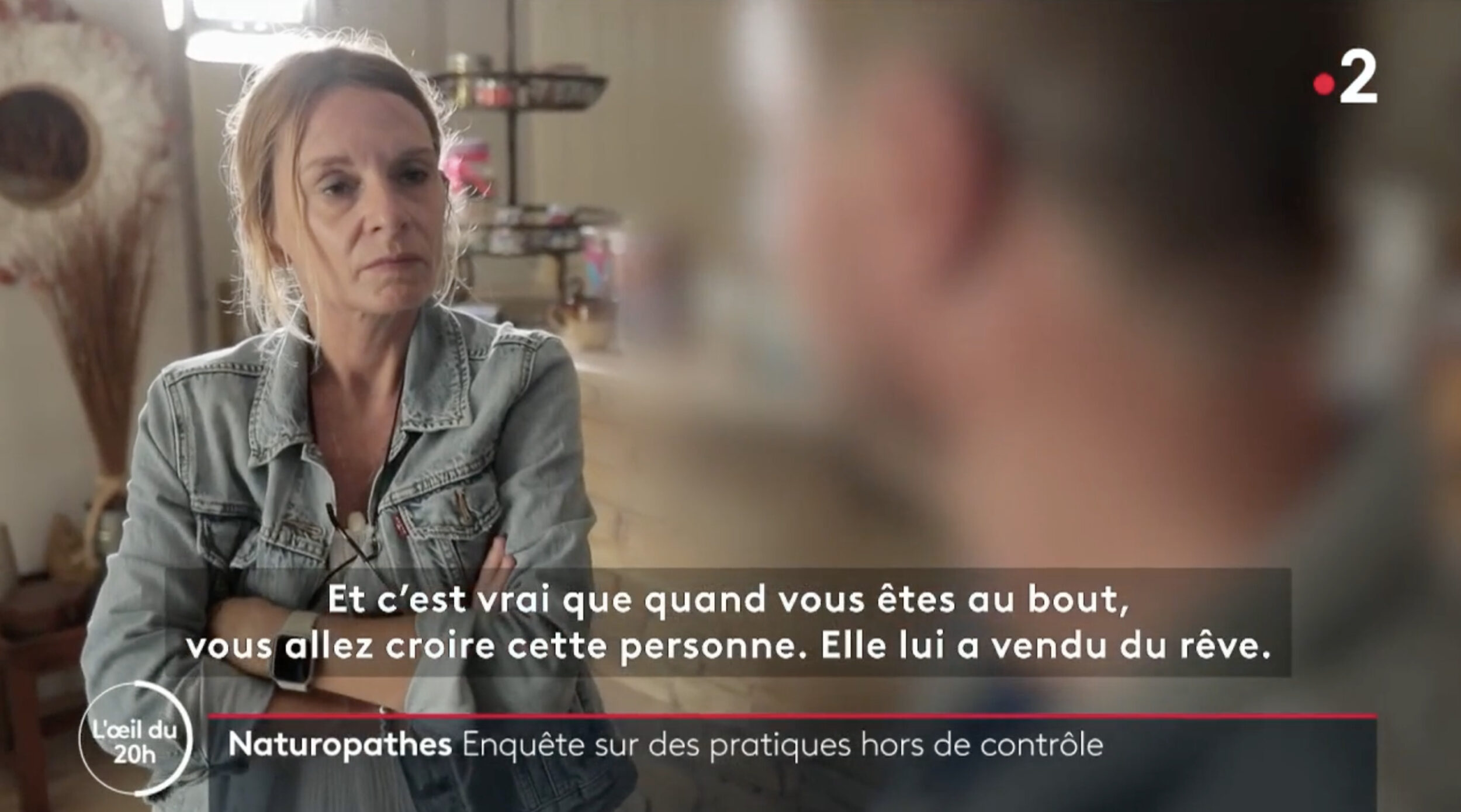Capture d'écran de « L'Œil du 20h » France 2.