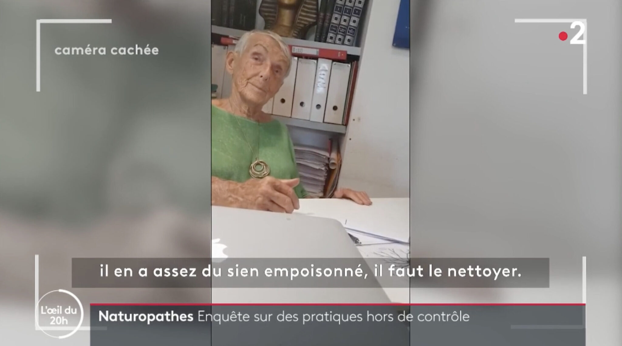 Capture d'écran de « L'Œil du 20h » France 2. Capture d'écran de « L'Œil du 20h » France 2.