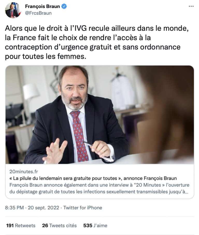 francois braun pilule du lendemain tweet francois braun pilule du lendemain tweet