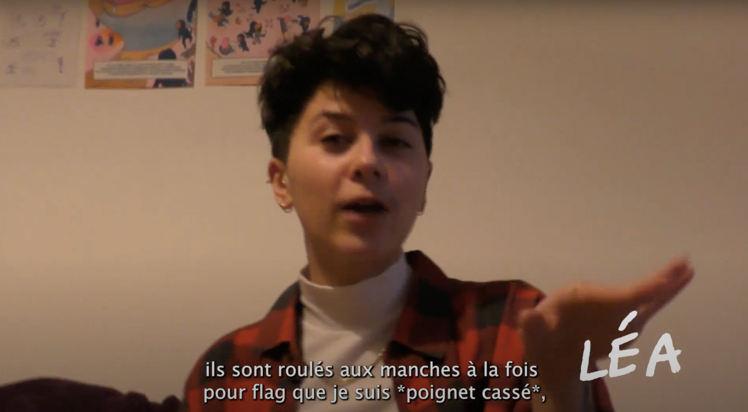 Léa dans le documentair Habiter la marge