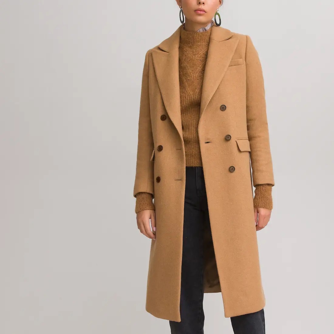 Manteau pardessus long fabriqué en Europe