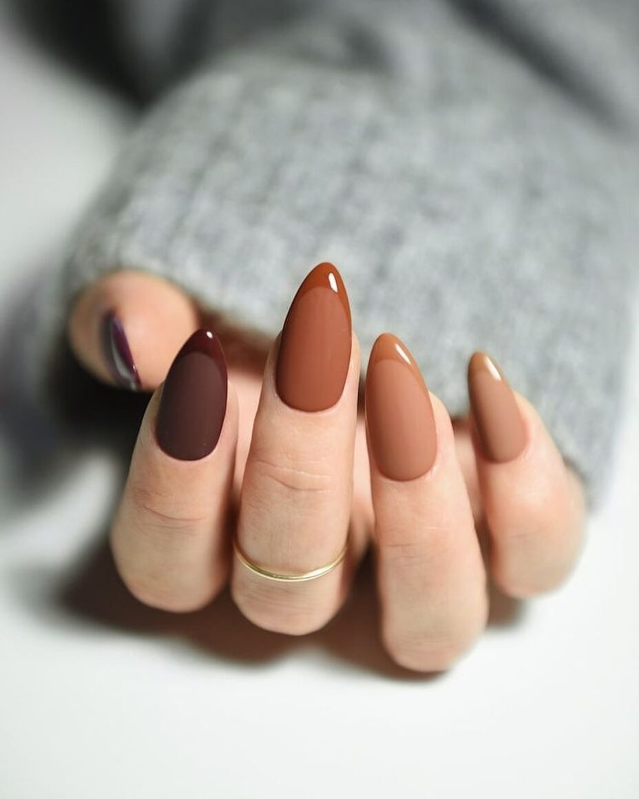 manucure-marron-tendance manucure-marron-tendance