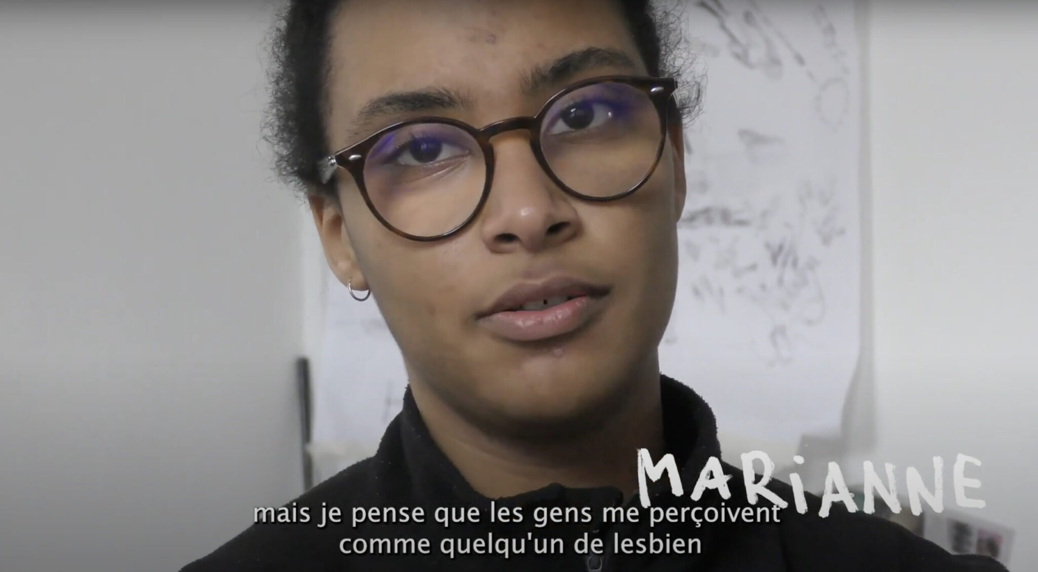 Marianne dans le documentaire Habiter la marge Marianne dans le documentaire Habiter la marge