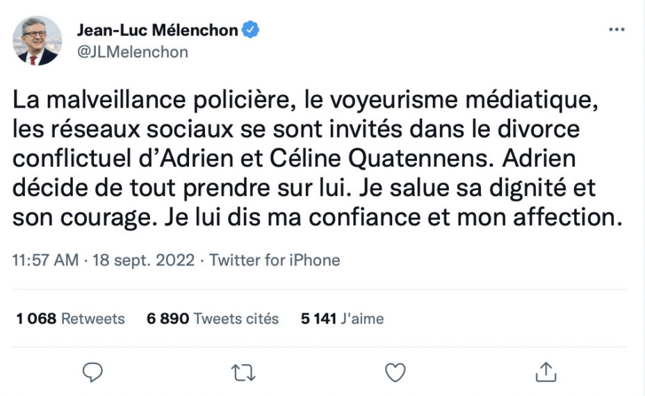 melenchon quatennens tweet melenchon quatennens tweet