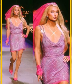 Paris Hilton a clôturé le défilé Versace printemps-été 2023