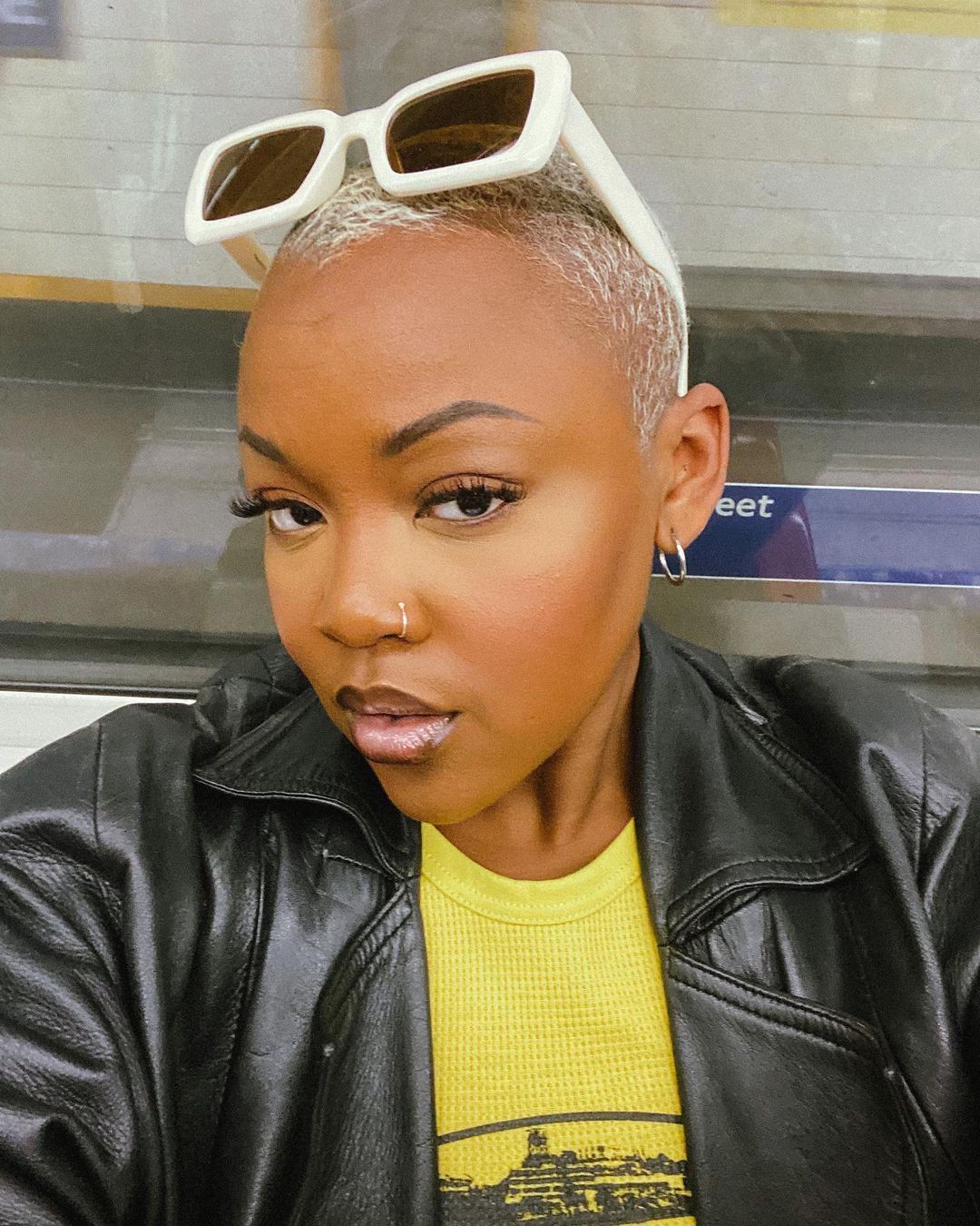 trendy shaved hair