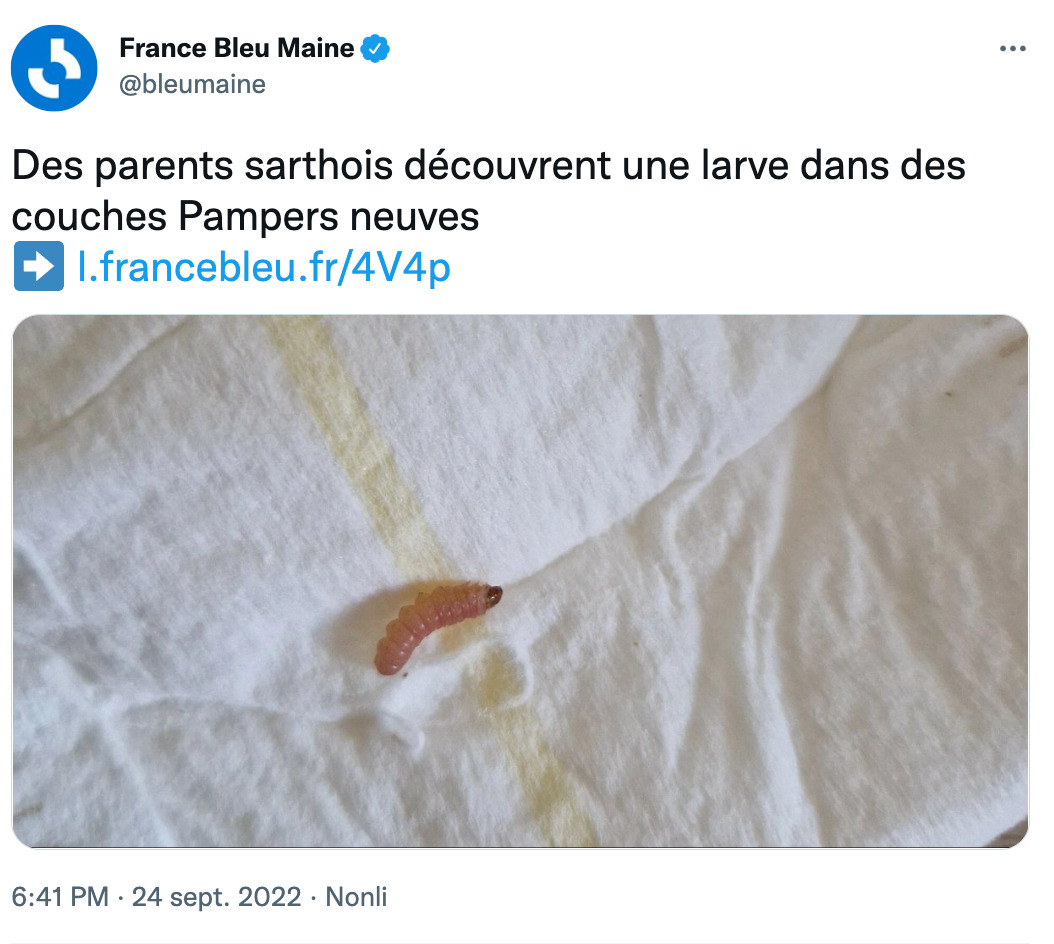 These parents got a nasty surprise when they opened a package of new diapers These parents got a nasty surprise when they opened a package of new diapers
