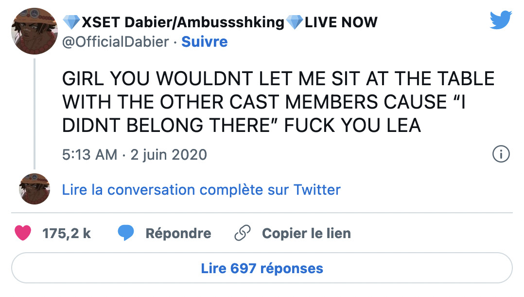 Dabier Snell tweet lea michele Dabier Snell tweet lea michele
