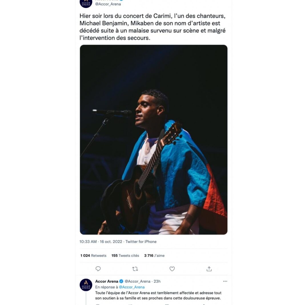 Mikaben: The Haitian singer died on stage at 41 Mikaben: The Haitian singer died on stage at 41