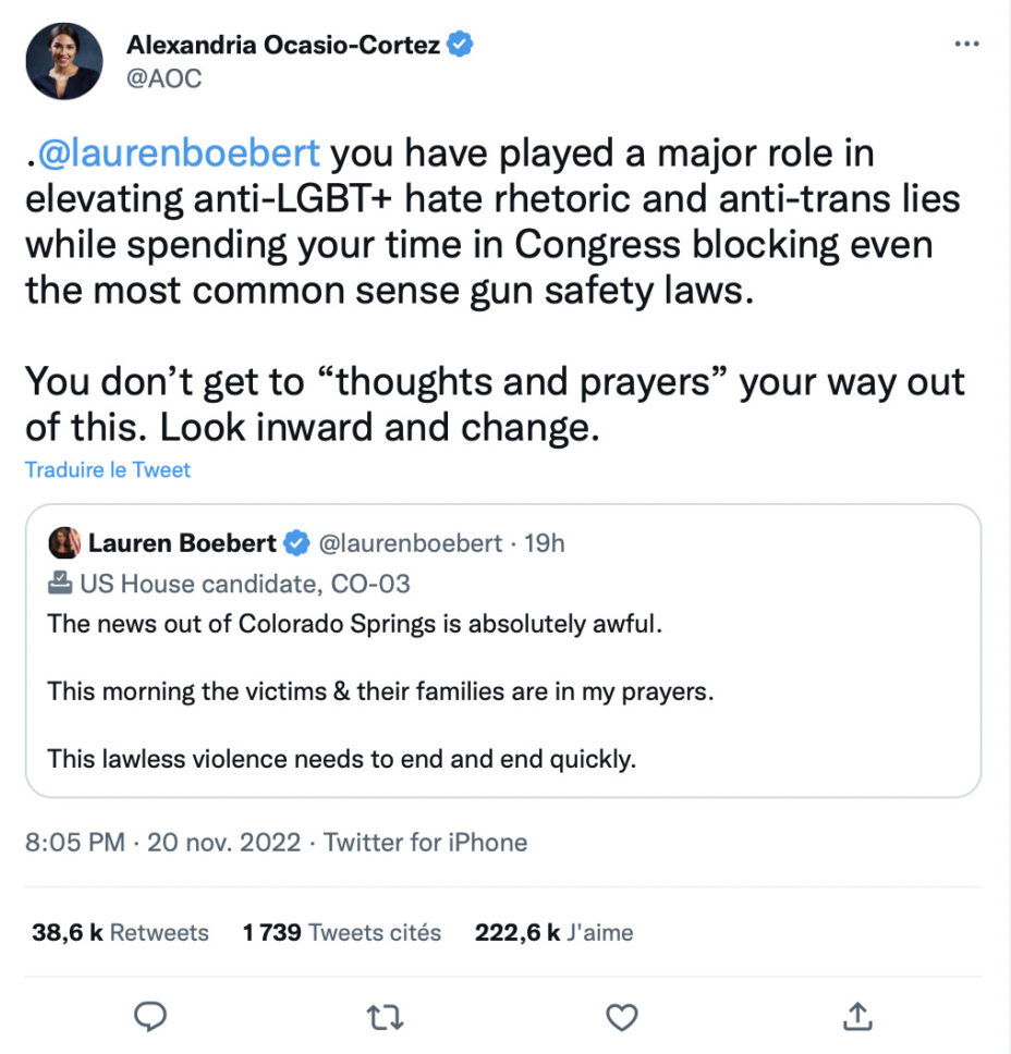 aoc tweet colorado springs shooting aoc tweet colorado springs shooting