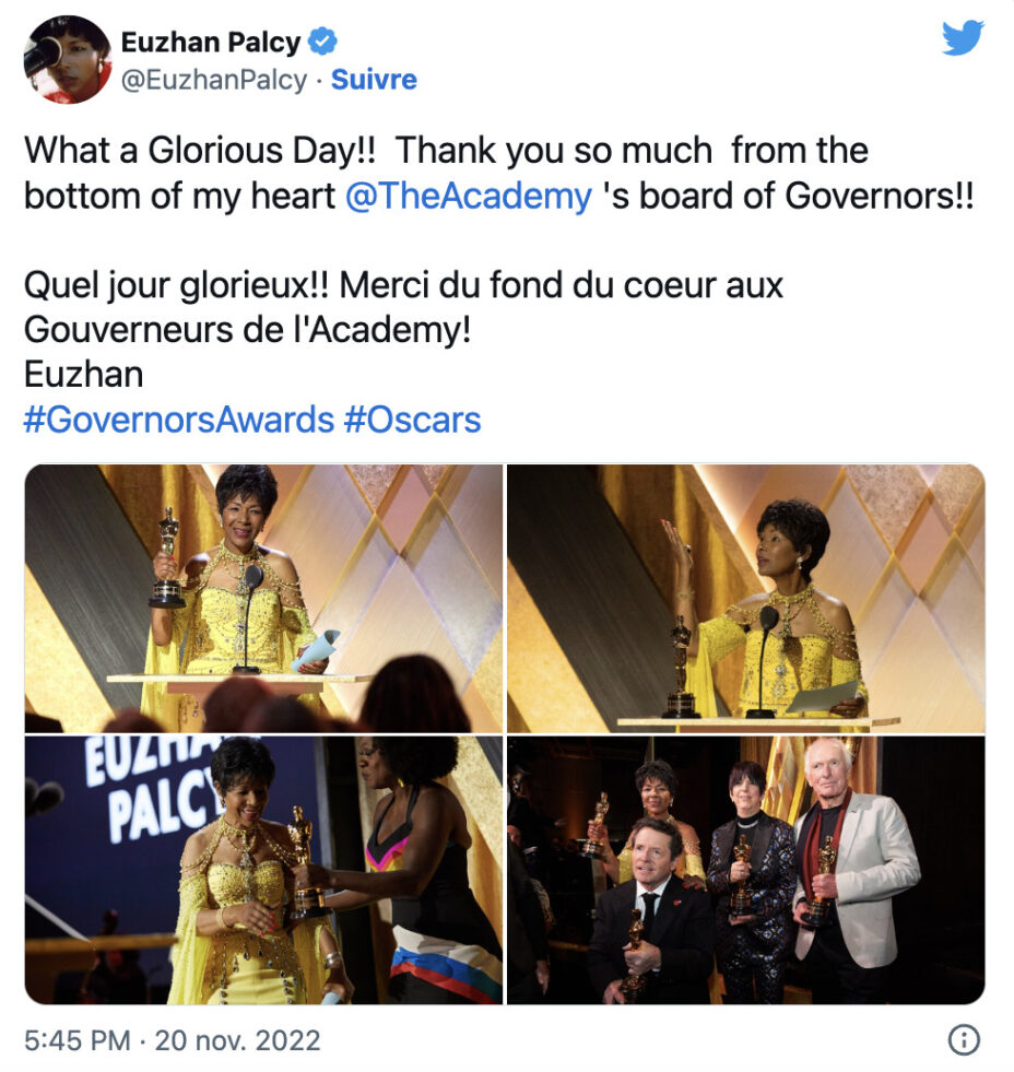Who is Euzhan Palcy, Martinican director who receives an honorary Oscar for Lifetime Achievement? Who is Euzhan Palcy, Martinican director who receives an honorary Oscar for Lifetime Achievement?