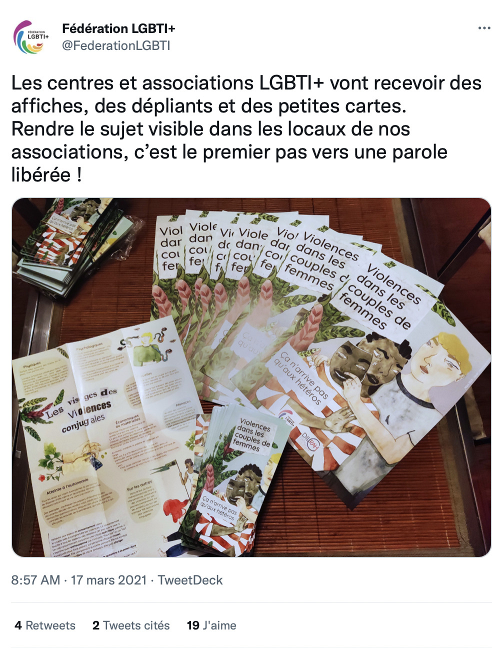 federation lgbt campagne violences conjugales