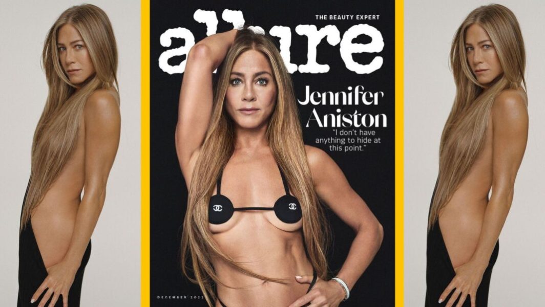 Jennifer Aniston en couverture du magazine Allure de décembre 2022