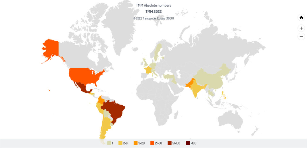 TDoR 2022: 327 trans people were killed worldwide during the year TDoR 2022: 327 trans people were killed worldwide during the year