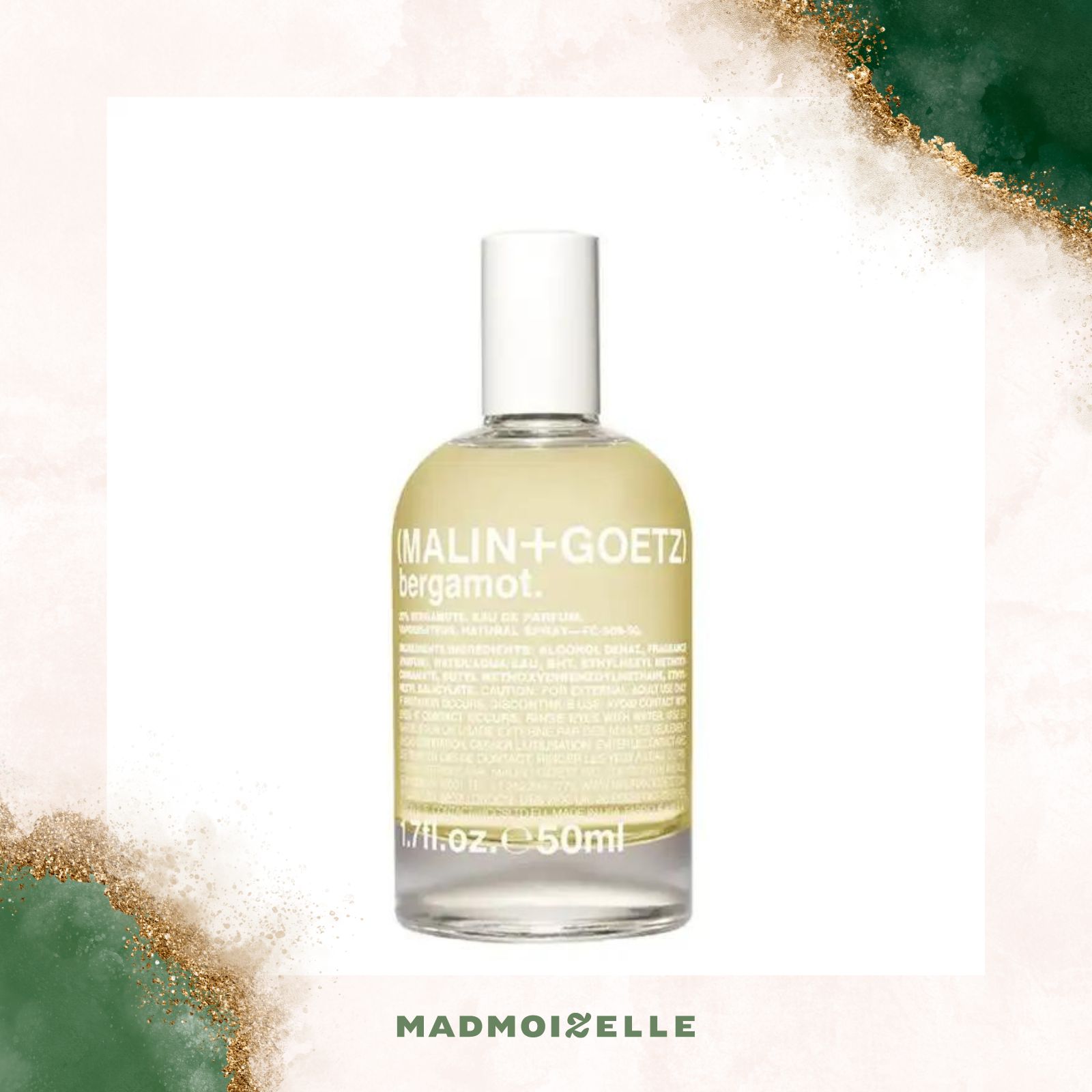 Eau de parfum Bergamot — Malin+Goetz — 88 € les 50 ml Eau de parfum Bergamot — Malin+Goetz — 88 € les 50 ml