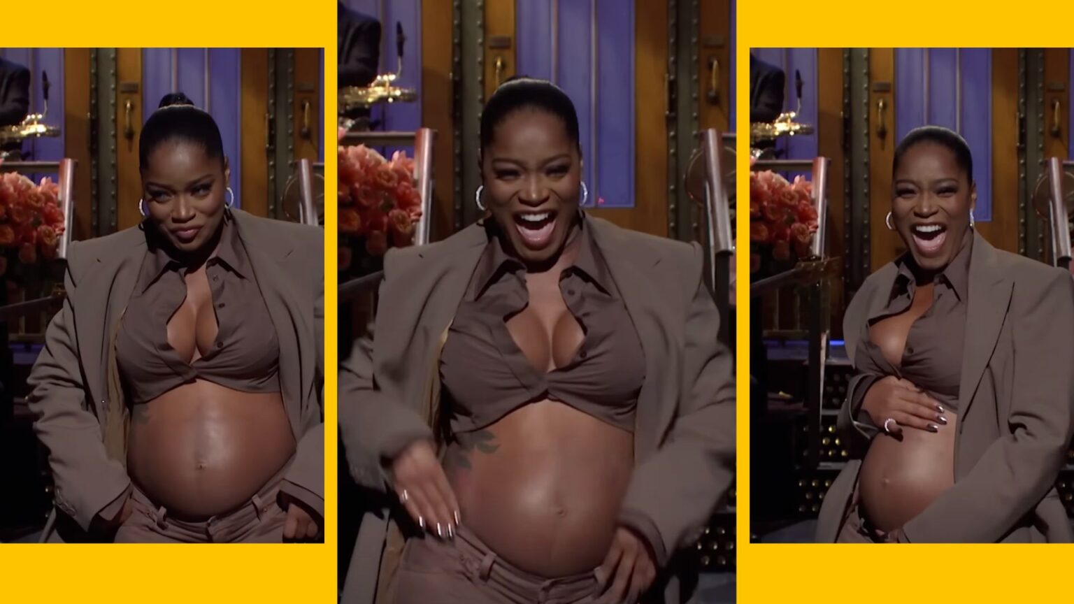 Keke Palmer confirmed her pregnancy while on SNL Keke Palmer confirmed her pregnancy while on SNL