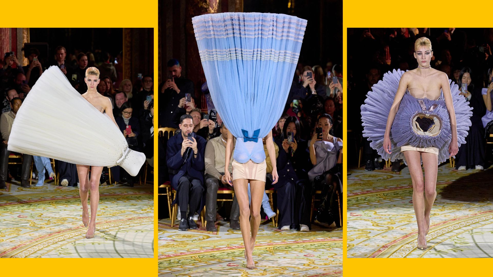 La haute couture sens dessus dessous du Défilé Viktor & Rolf haute couture printemps-été 2023 La haute couture sens dessus dessous du Défilé Viktor & Rolf haute couture printemps-été 2023