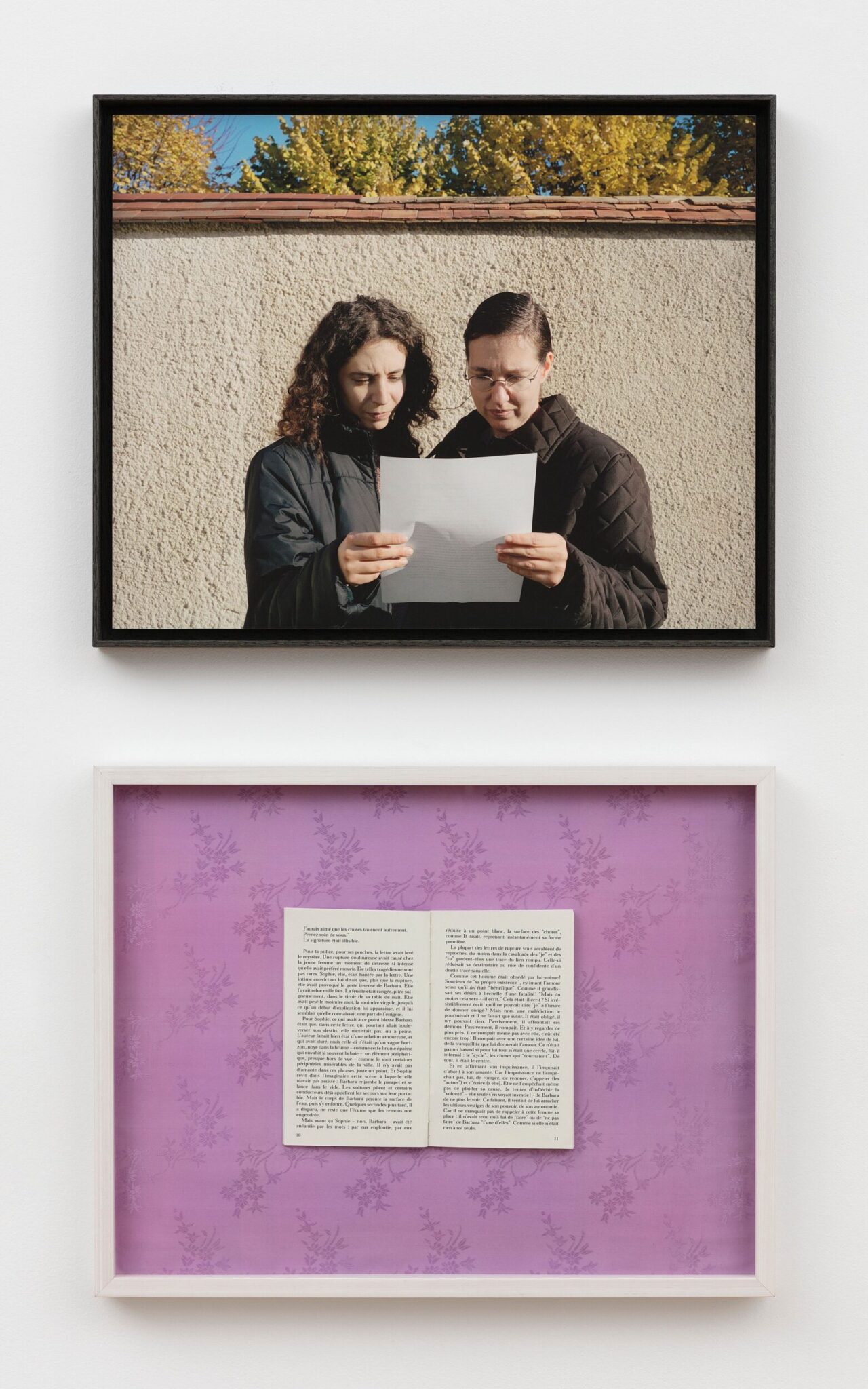 Sophie CALLE, Take care of yourself. Authors of sentimental novels, Anne and Marine Rambach, 2007 Sophie CALLE, Take care of yourself. Authors of sentimental novels, Anne and Marine Rambach, 2007