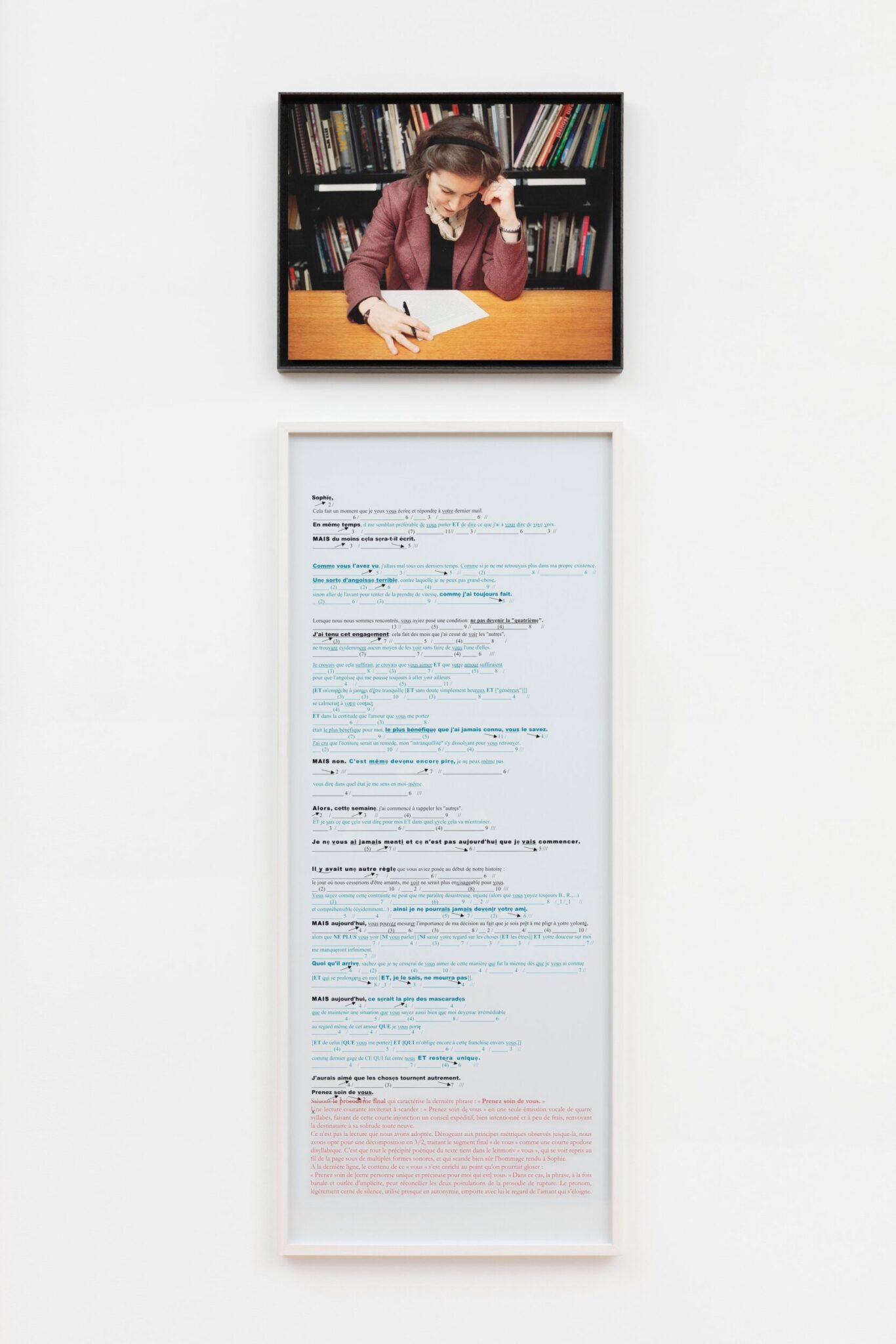 “Take care of yourself”: when artist Sophie Calle transforms a breakup into a work of art