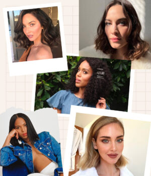 Photos de femmes portant la coupe de cheveux carré long. // Source : Chiara Ferragni, Kerri Washington, Alexa Chung, Olivia Munn/Instagram