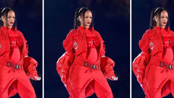 Rihanna, enceinte au Super Bowl, décryptage de son look de super-héroïne de la musique et de la maternité