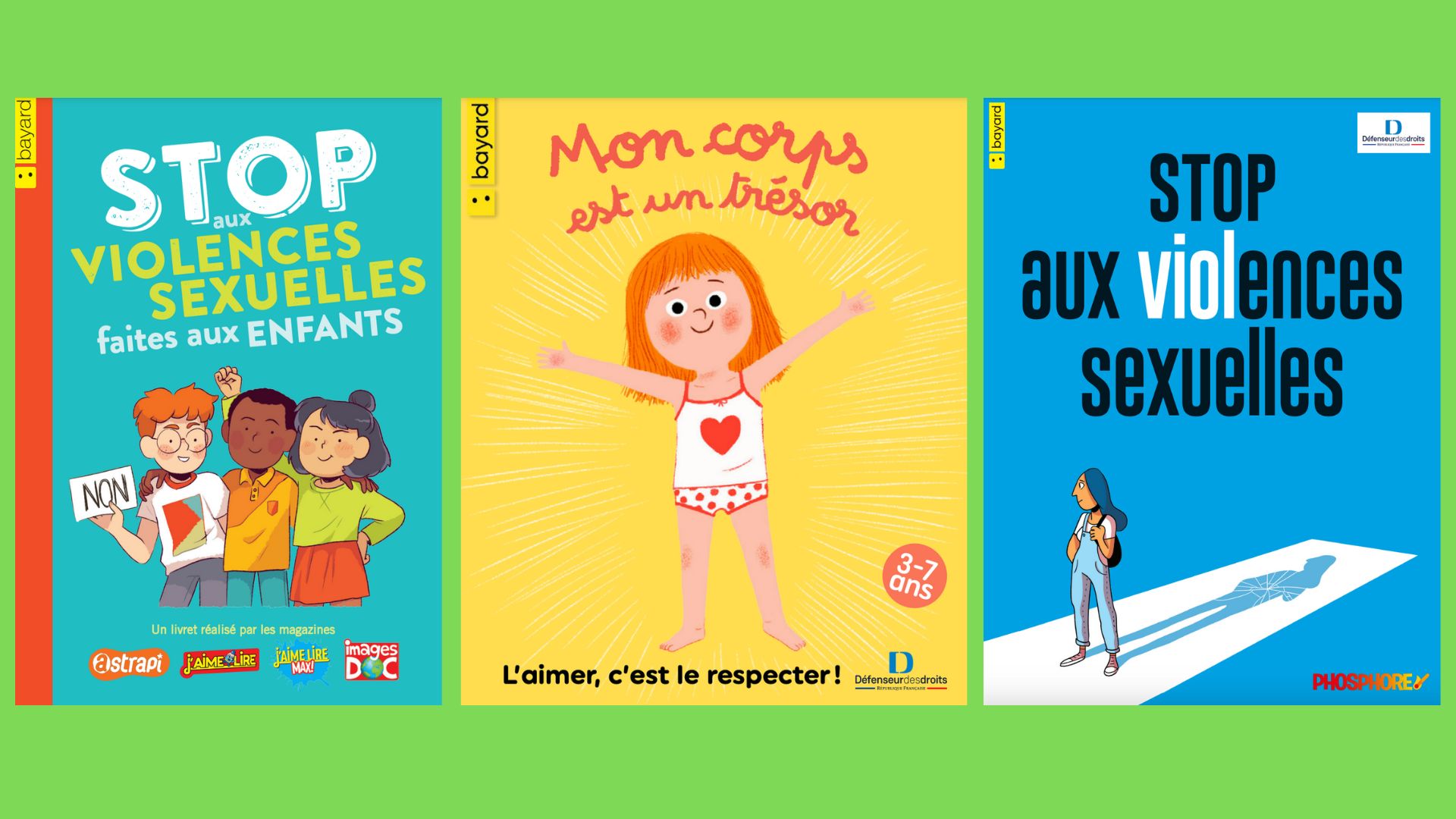 Trois livrets ludiques (et gratuits) pour sensibiliser les enfants aux violences sexuelles