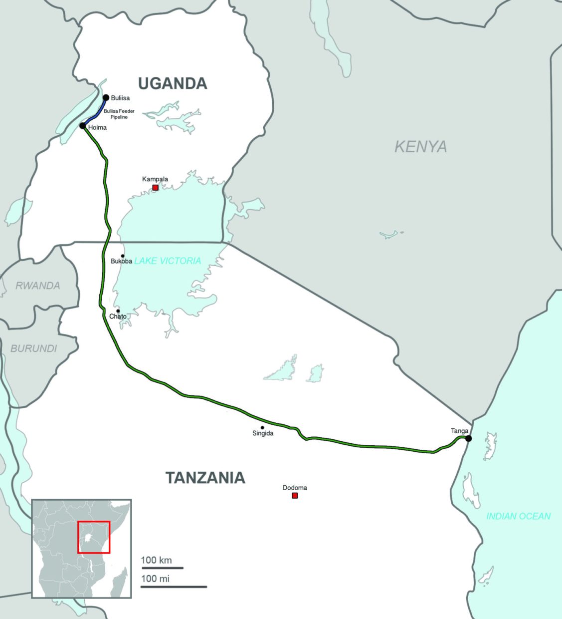 Uganda-Tanzania_Proposed_Pipeline