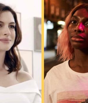 Anne Hathaway en 2017, Av Looking Glass Films / MIchaela Coel dans la série I May Destroy You // Source : Creative Commons / I May Destroy You