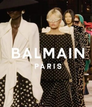 Défilé Balmain automne-hiver 2023-2024 // Source : Capture d'écran YouTube