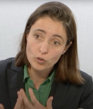 Sophie Binet, nouveau visage de la CGT // Source : Capture d'écran Youtube