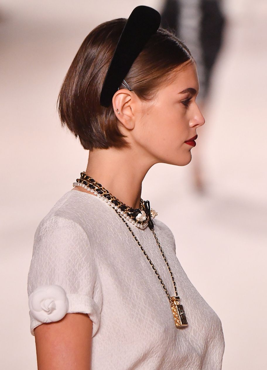 PARIS, FRANCE - DECEMBER 04: Kaia Gerber walks the runway during the Chanel Metiers d'art 2019-2020 show at Le Grand Palais on December 04, 2019 in Paris, France. (Photo by Stephane Cardinale - Corbis/Corbis via Getty Images)