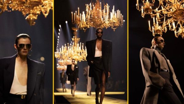 Défilé Saint Laurent automne-hiver 2023-2024 // Source : Capture d'écran Instagram d'Anthony Vaccarello